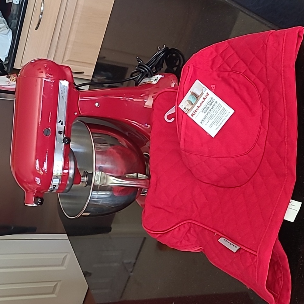 KitchenAid Red Kitchen Linens Quilted Appliance Cover - Picture 2 of 11